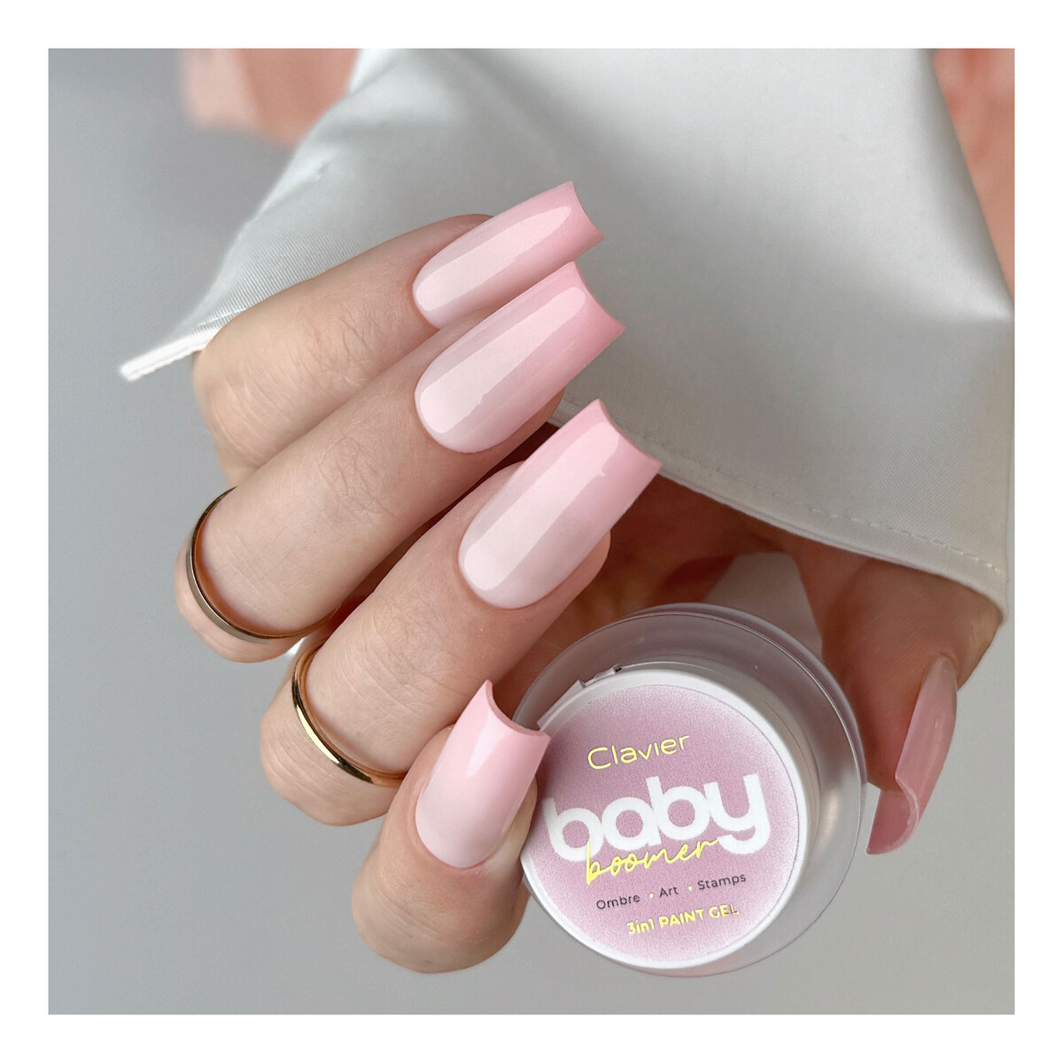 Clavier Baby Boomer Ombre żel do paznokci 3w1 3g