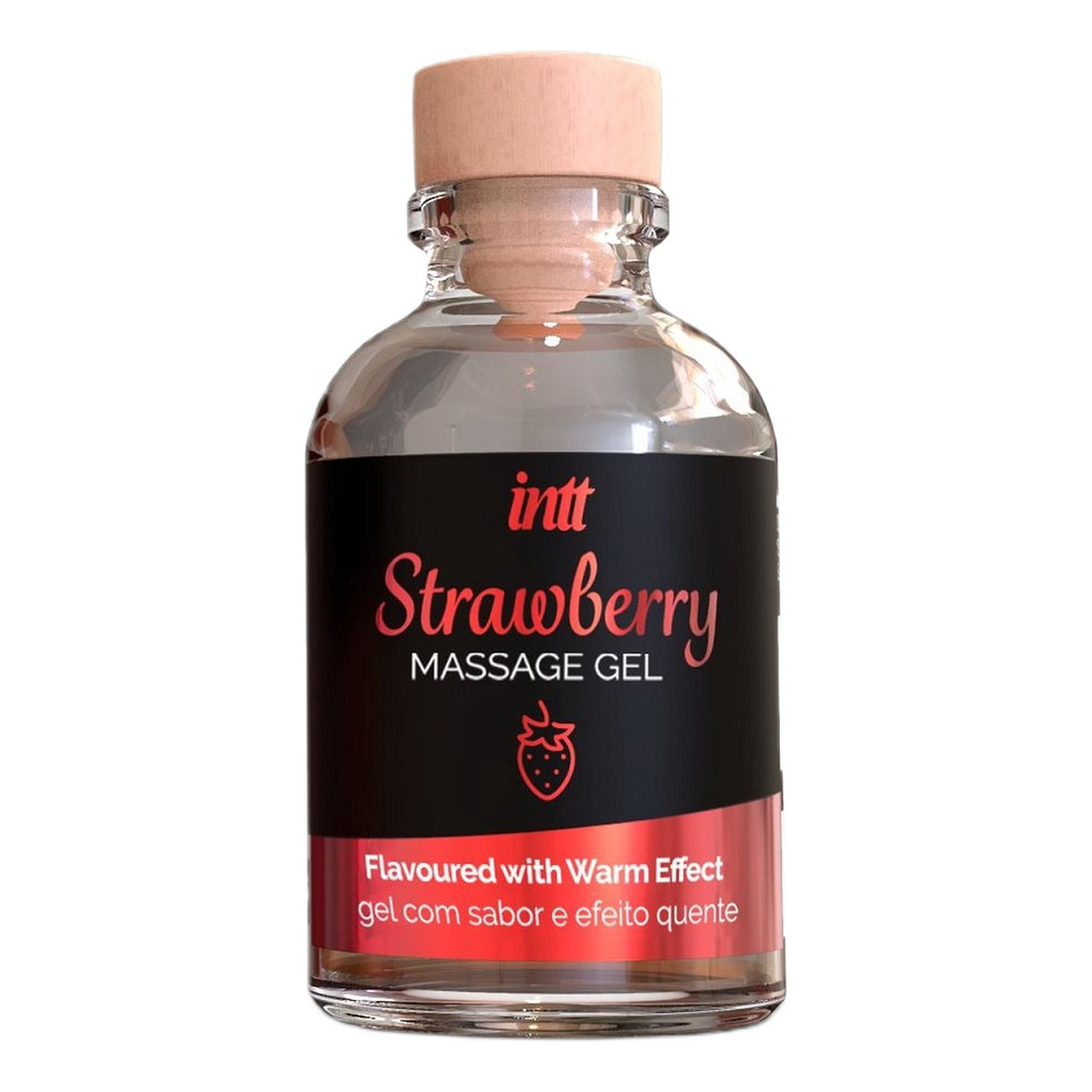 INTT Massage Gel rozgrzewający żel do masażu Strawberry 30ml