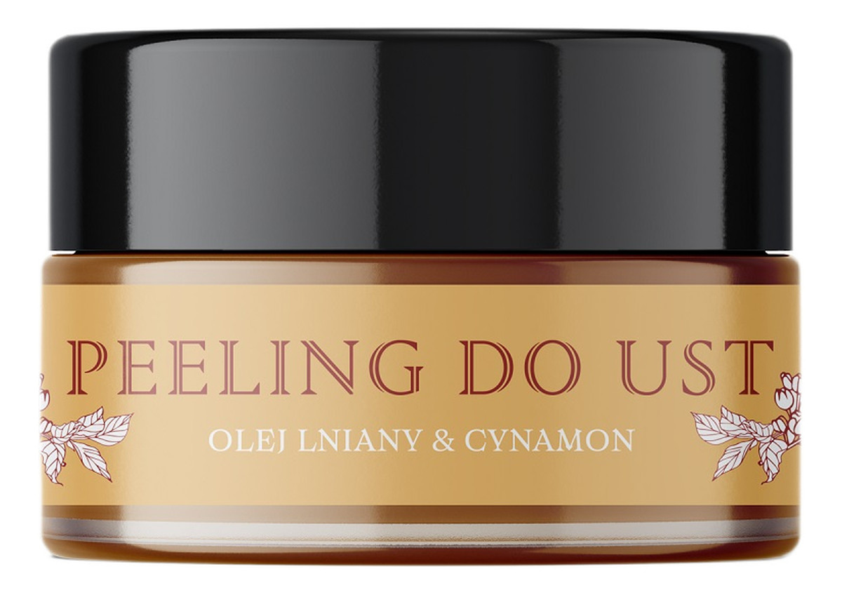 Peeling do ust olej lniany cynamon