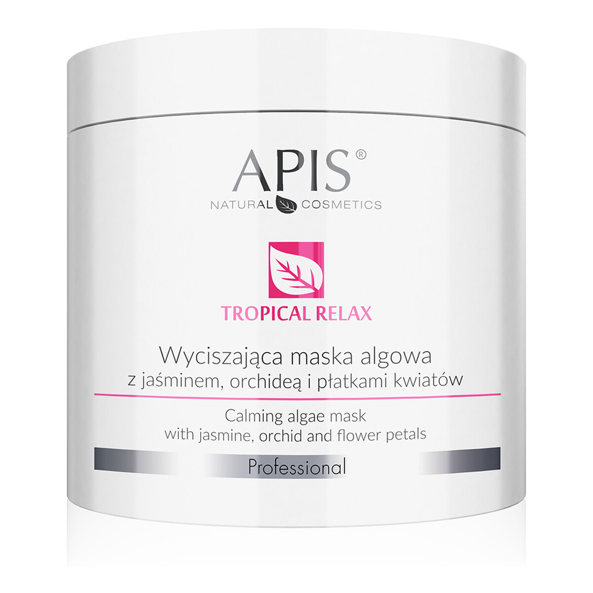 Apis Tropical Relax wyciszająca maska algowa z jaśminem, orchideą z płatkami kwiatów 200g