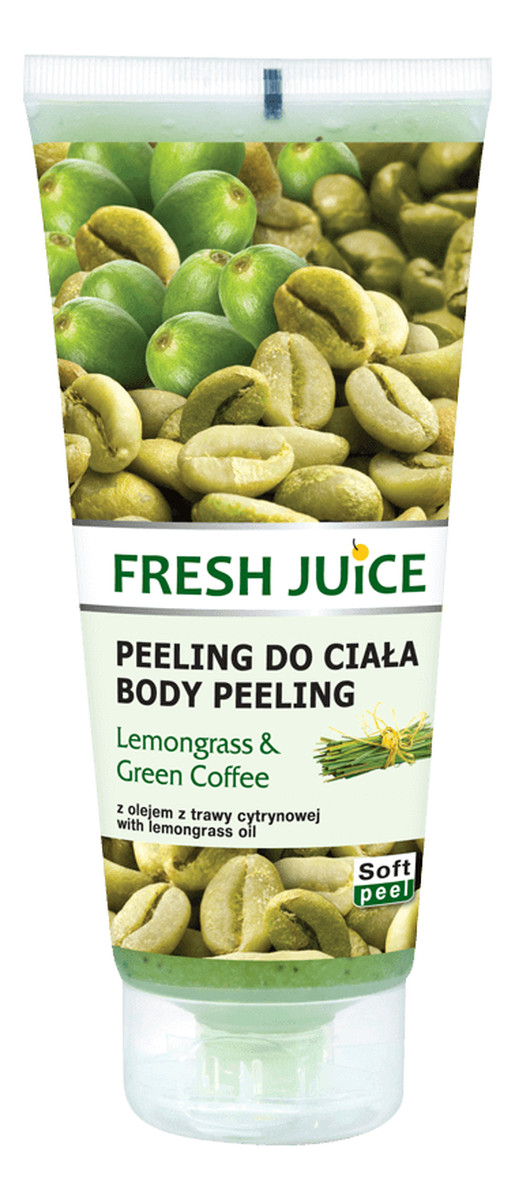 Żel peelingujący do ciała z olejkiem z trawy cytrynowej