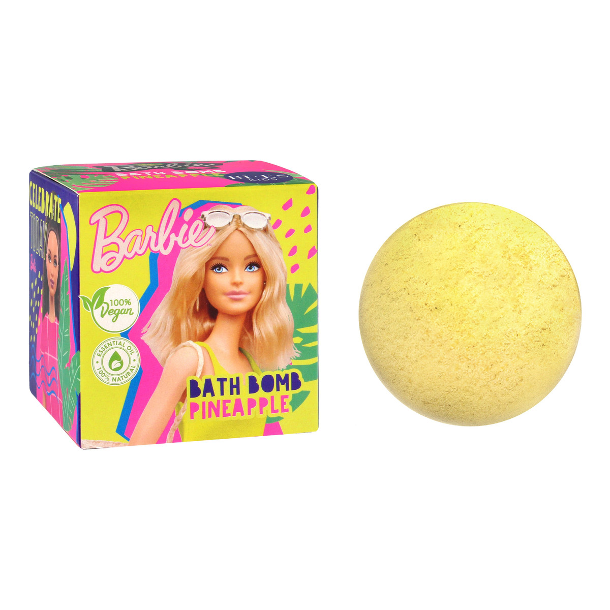 Bi-es Barbie Kula do kąpieli Pineapple kula do kąpieli o zapachu ananasa 165g