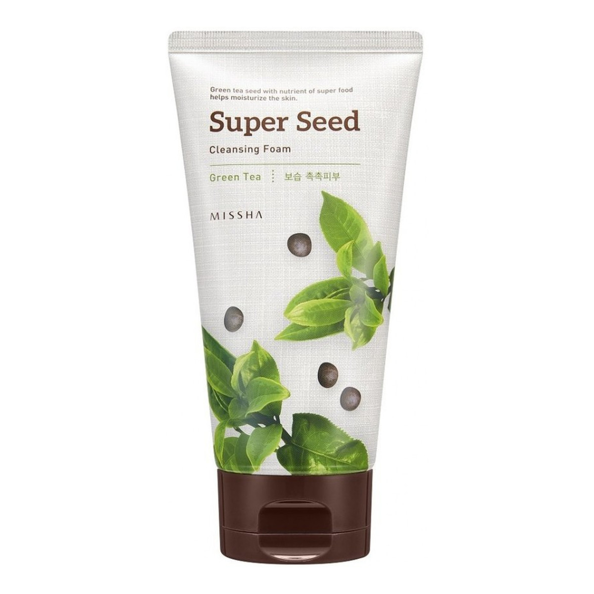Missha Super Seed Cleansing Foam Green Tea, Pianka oczyszczająca do twarzy Zielona Herbata 150ml