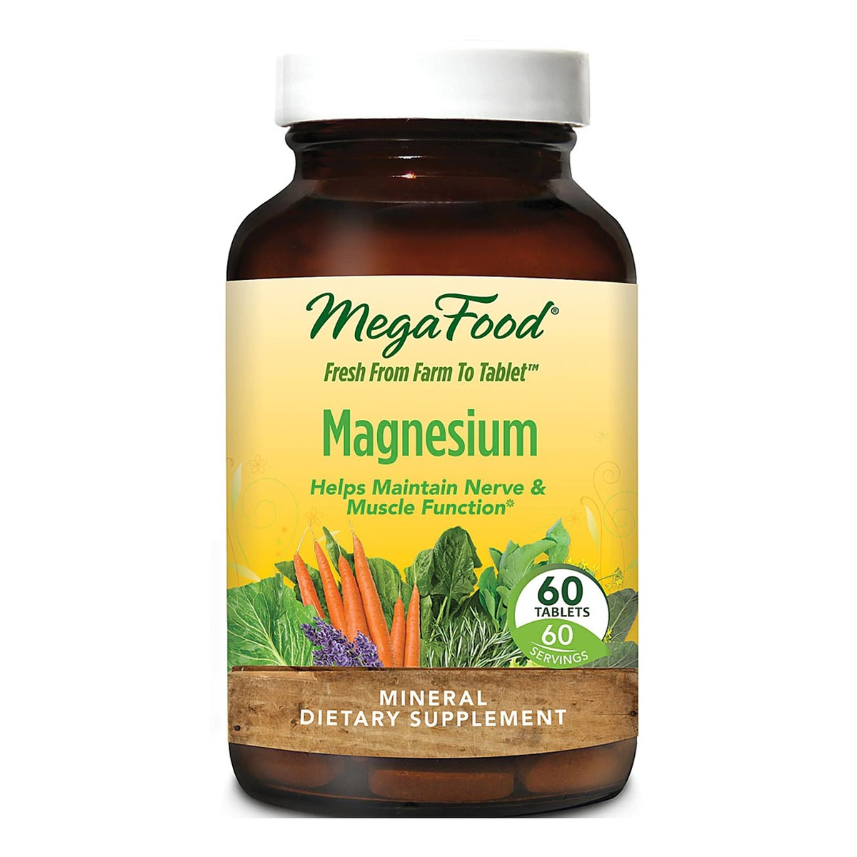 Mega Food Magnesium magnez suplement diety 60 tabletek