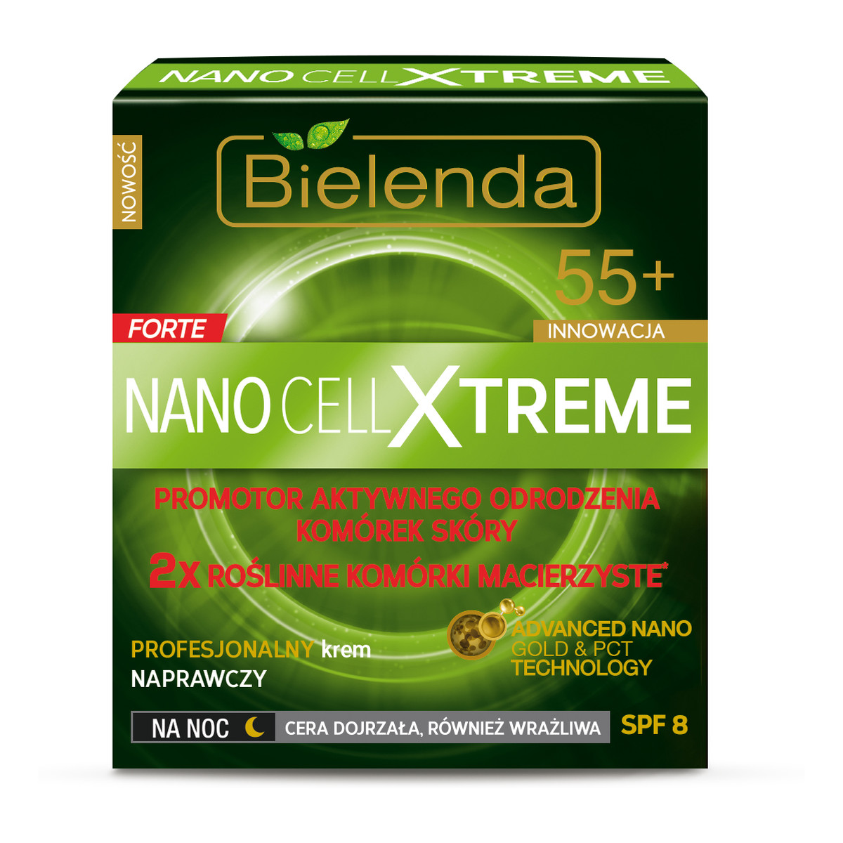 Bielenda Forte Nano Cell Xtreme 55+ Profesjonalny Krem Naprawczy Na Noc 50ml