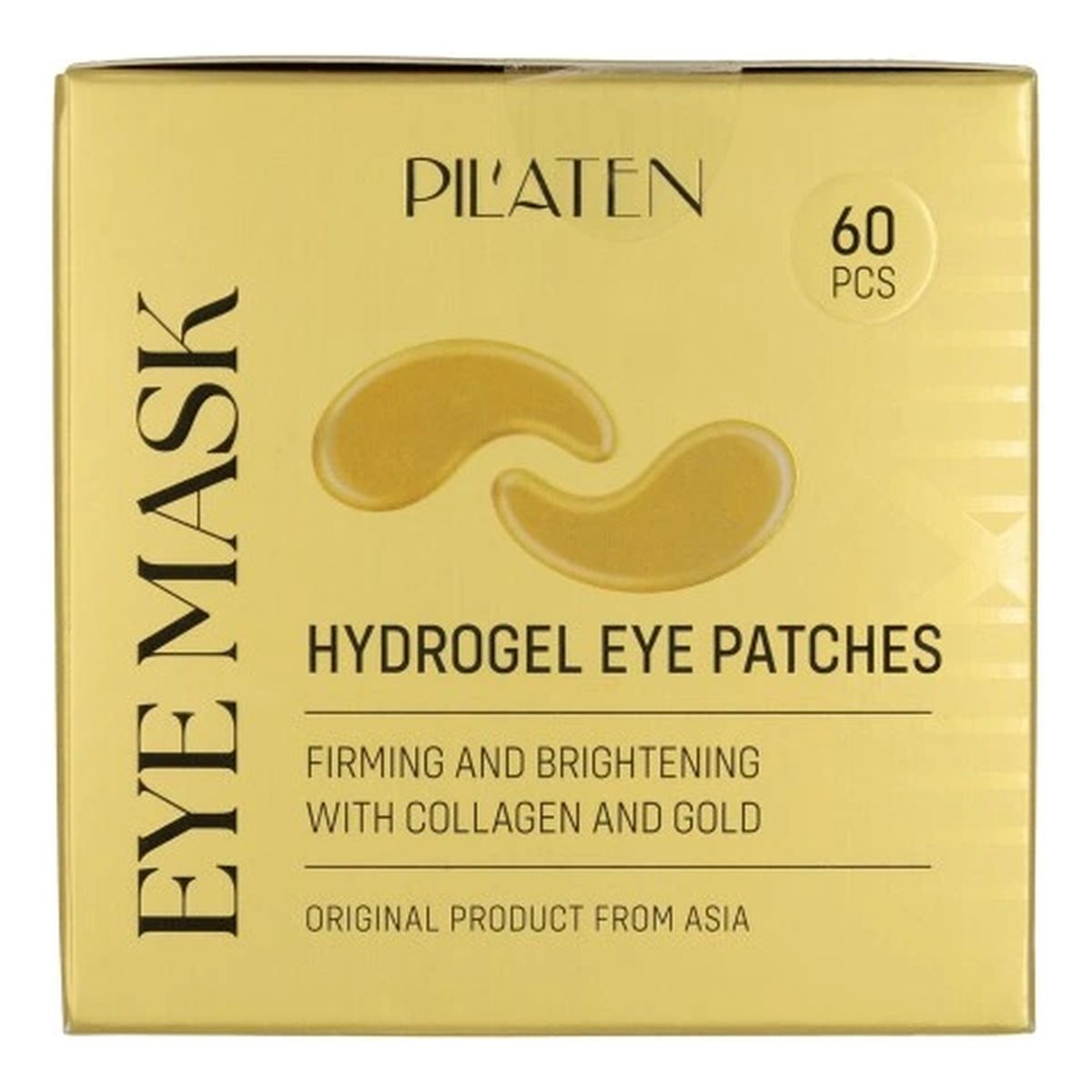 Pilaten Płatki hydrożelowe pod oczy Collagen&Gold 60szt