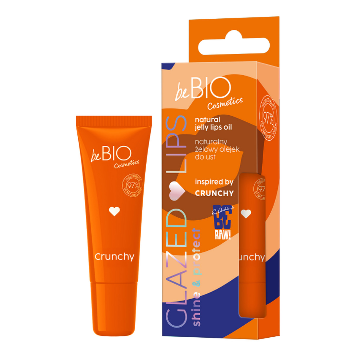 Be Bio Ewa Chodakowska Glazed lips Naturalny żelowy olejek do ust Crunchy 10ml