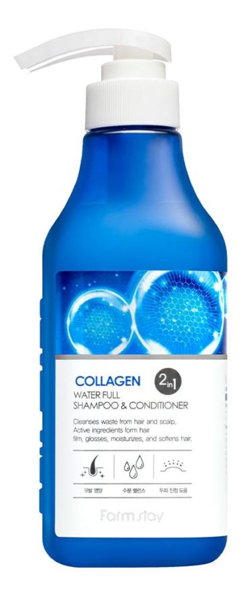 Farm Stay Collagen Water Full Shampoo & Conditioner 2in1 Kolagenowy szampon z odżywką 2w1