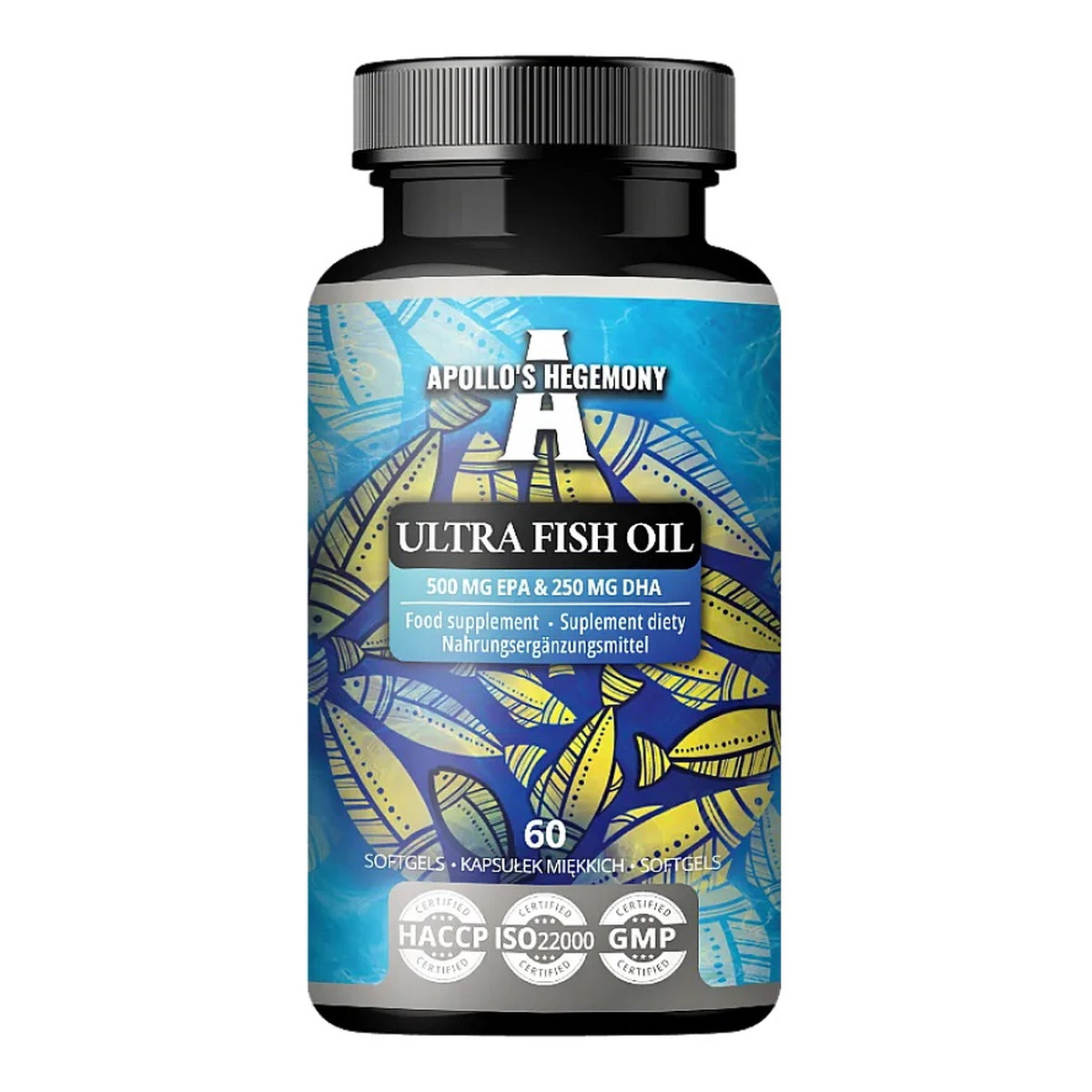 Apollo's Hegemony Ultra Fish Oil suplement diety 60 Kapsułek