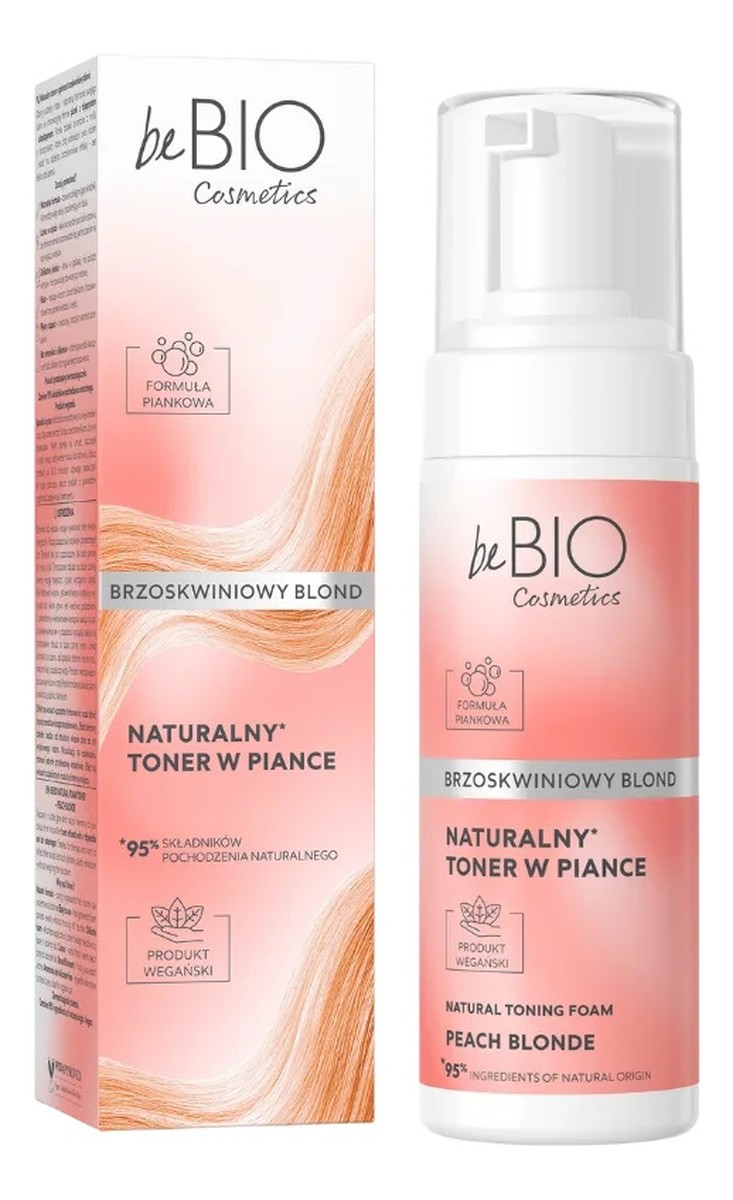 Naturalny Toner w piance Brzoskwiniowy Blond