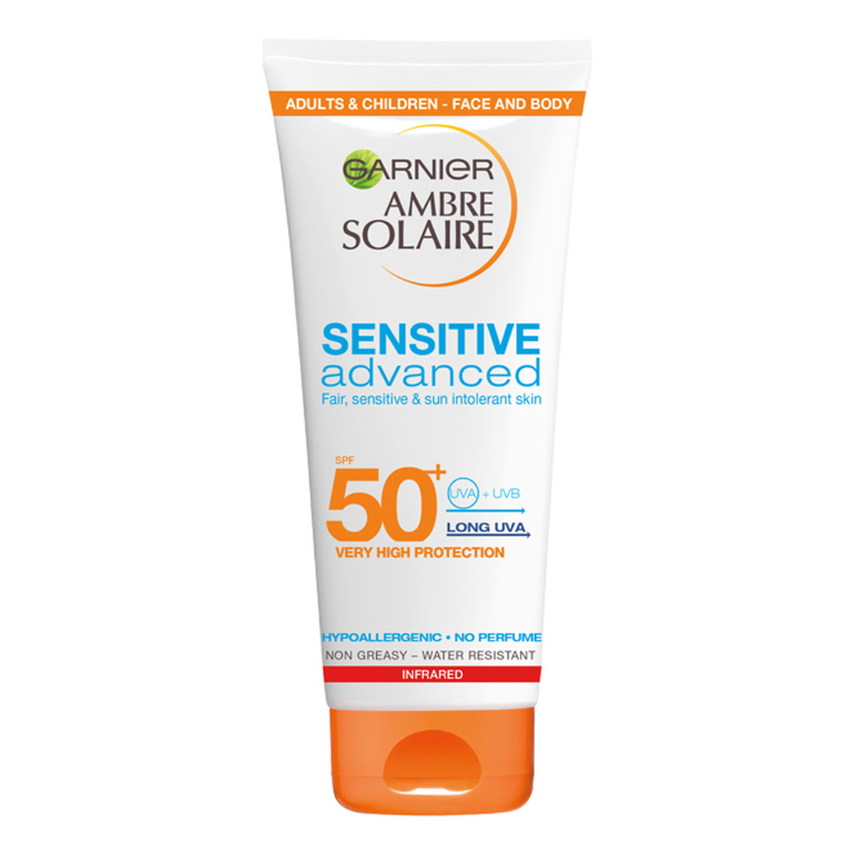 Garnier Ambre Solaire Sensitive Advanced SPF50 ochronny krem do opalania 200ml