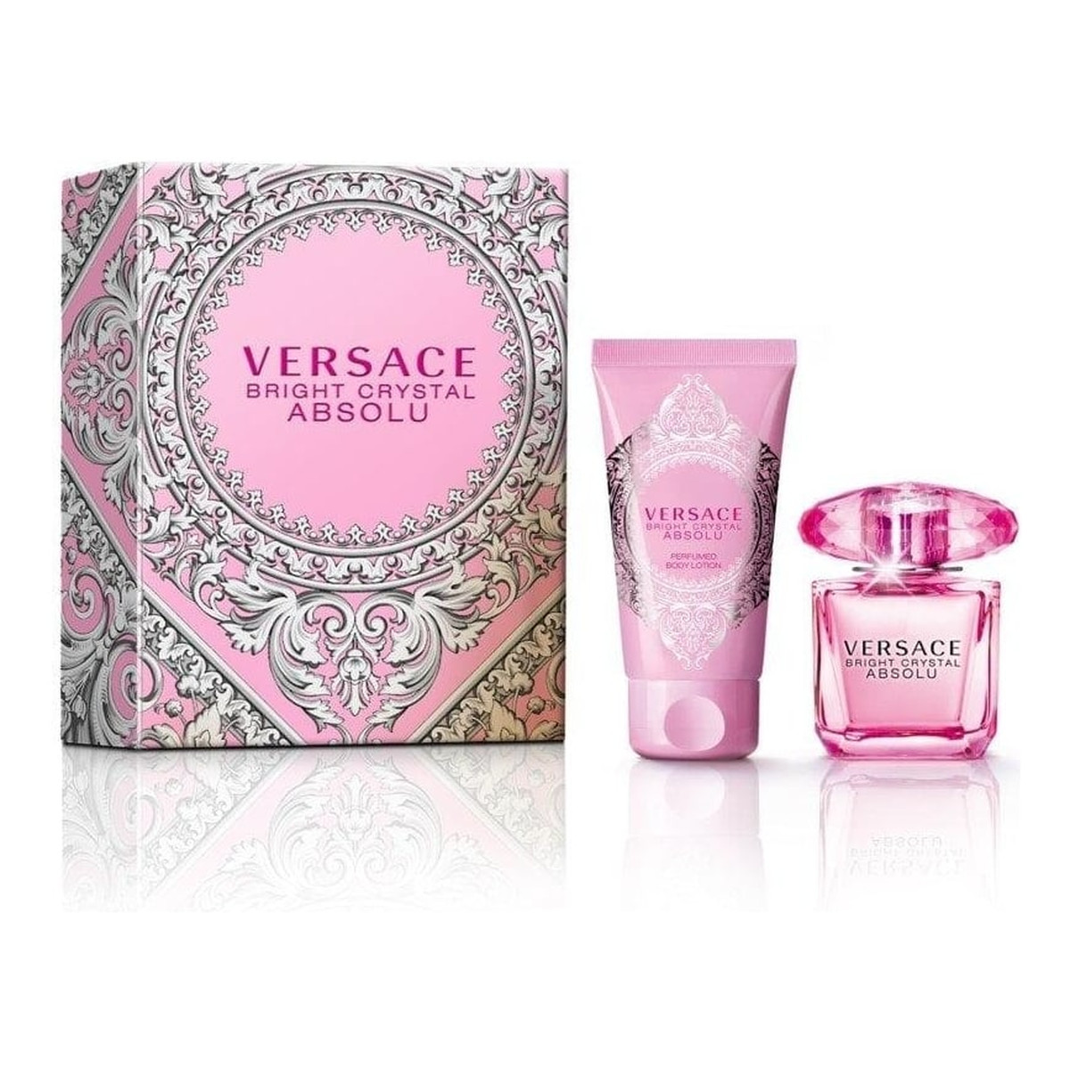 Versace Bright Crystal Absolu Zestaw woda perfumowana 50ml + perfumowany balsam do ciała 100ml