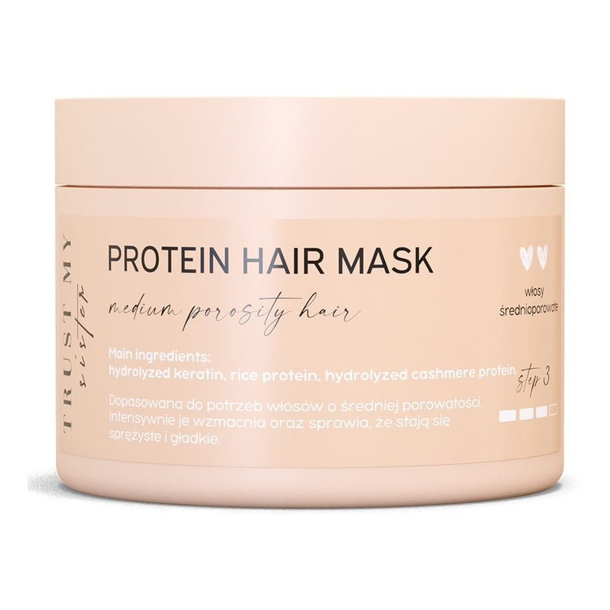 Trust My Sister Proteinowa maska do włosów średnioporowatych 150g