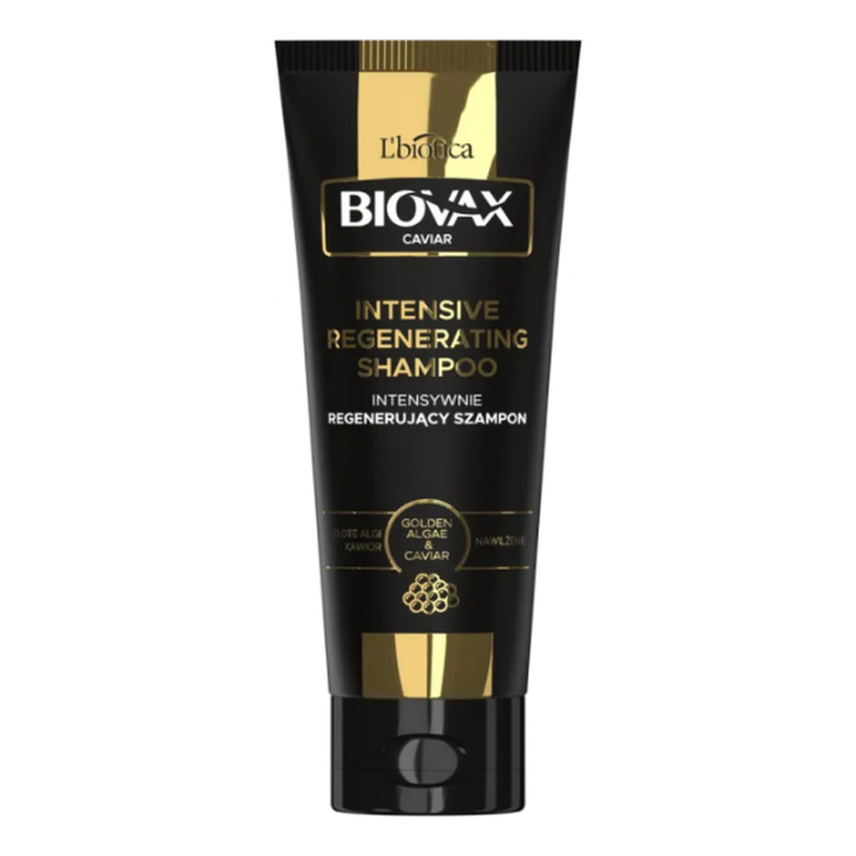 Biovax Glamour Caviar Szampon do włosów intensywnie regenerujący - Złote Algi & Kawior 200ml