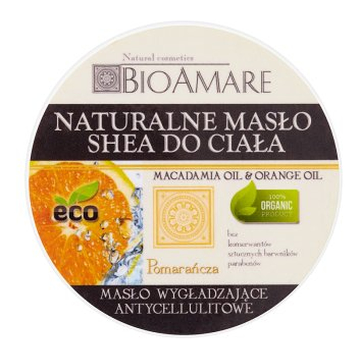 BIOAMARE Pomarańcza Naturalne masło shea do ciała 100ml