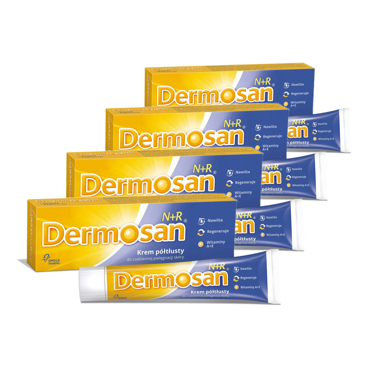 Dermosan N+R Krem półtłusty 4x40g