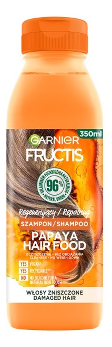 Papaya Hair Food szampon regenerujący do włosów zniszczonych