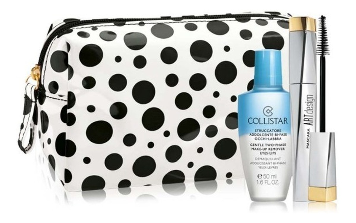 Mascara Art Design Tusz do rzęs 12ml + Gentle Two-Phase Płyn do demakijażu 50ml + Kosmetyczka