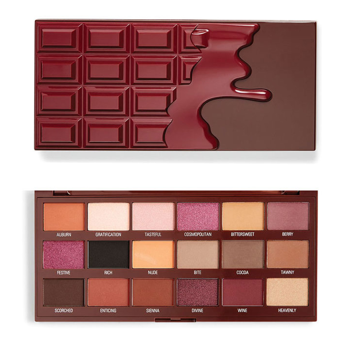 Makeup Revolution Cranberries & Chocolate Paleta 18 Cieni Do Powiek