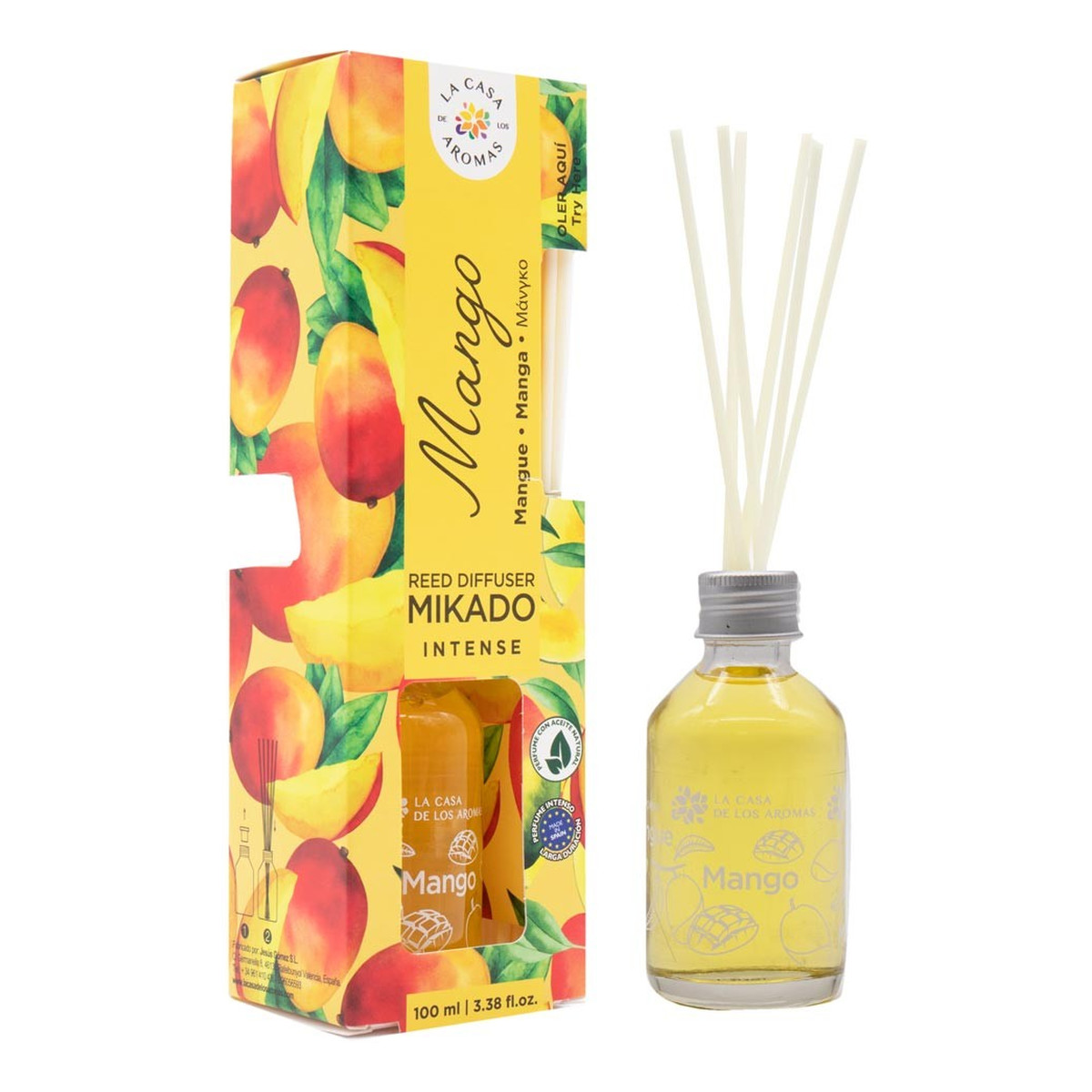 La Casa De Los Aromas Mikado intense patyczki zapachowe mango 100ml