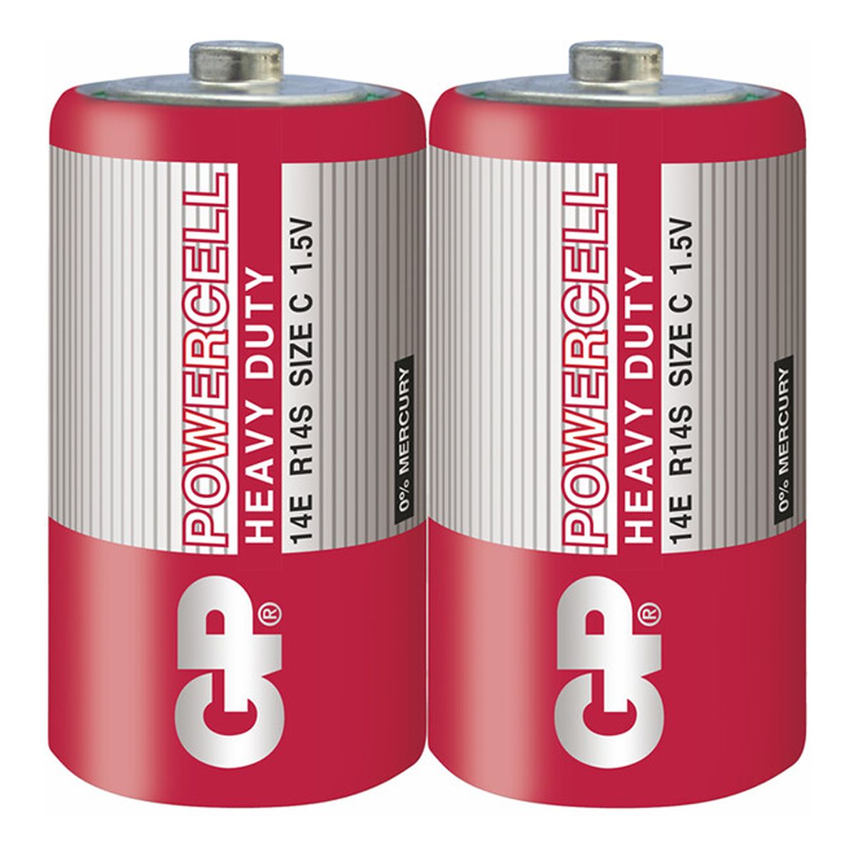 GP Battery Powercell Bateria cynkowo-węglowa 14E (R14) 2 sztuki