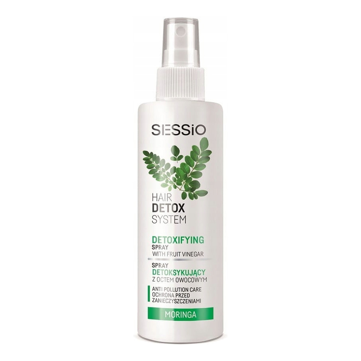 Sessio Hair Detox System Detoxifying spray detoksykujący do włosów z octem owocowym Moringa 200g