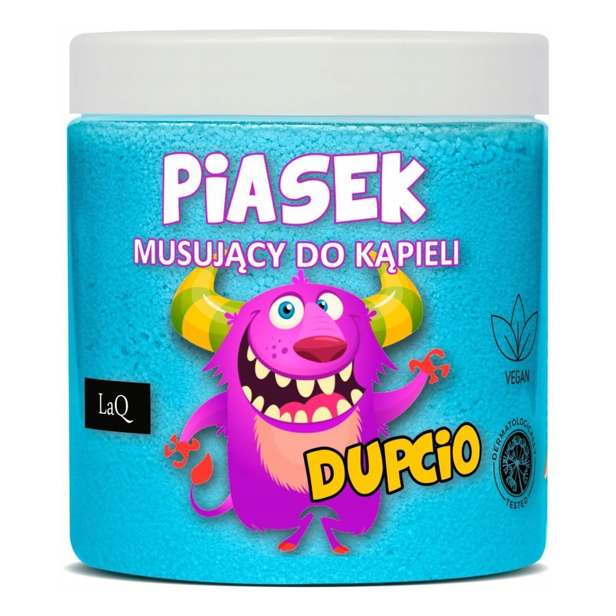 Laq Dupcio piasek musujący do kąpieli Niebieski 190g