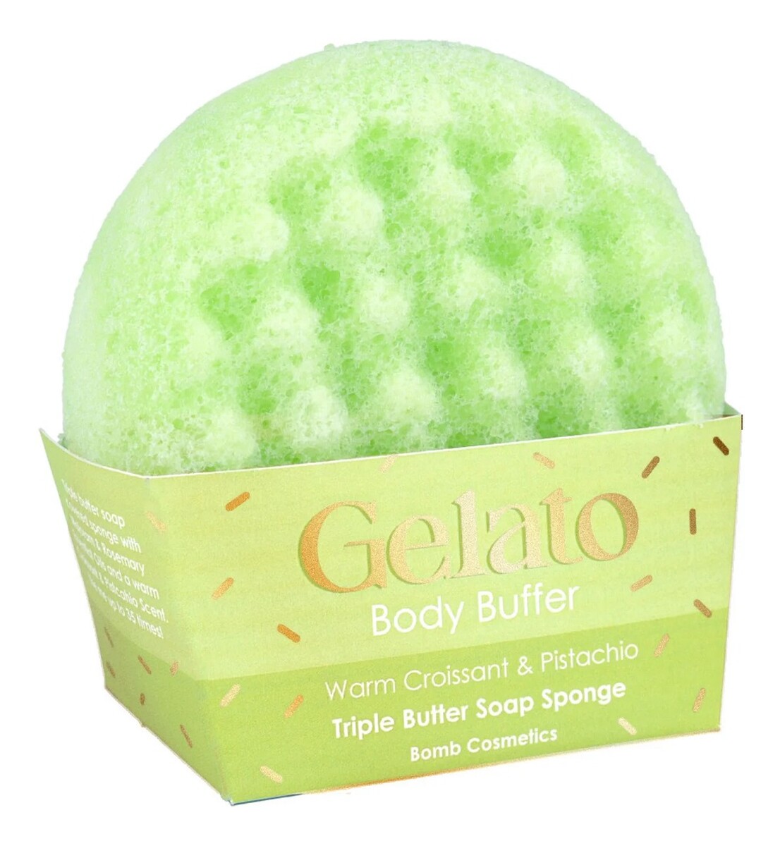 Gelato body buffer gąbka do mycia ciała warm croissant pistachio