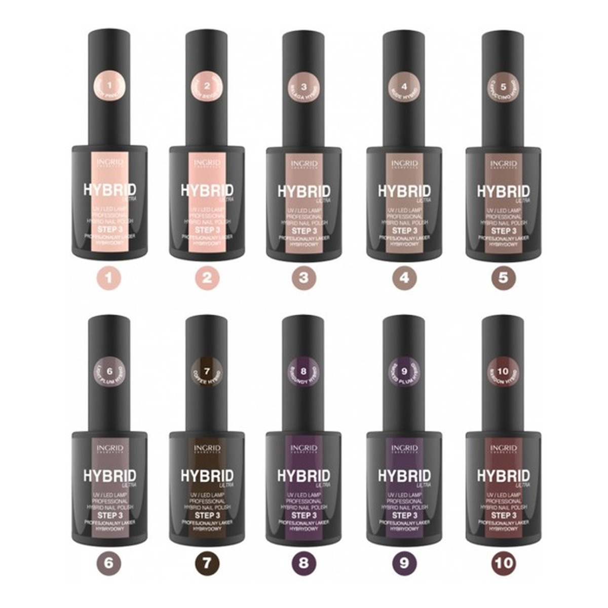 Ingrid Hybrid Ultra lakier hybrydowy do paznokci 7ml