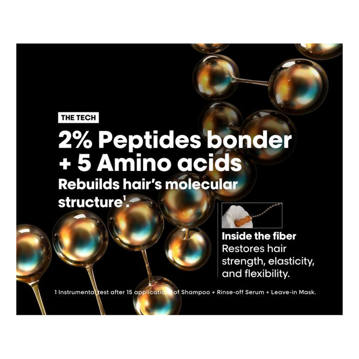 L'Oreal Paris Serie Expert Absolut Repair Molecular zestaw szampon do włosów 100ml + serum do włosów 75ml