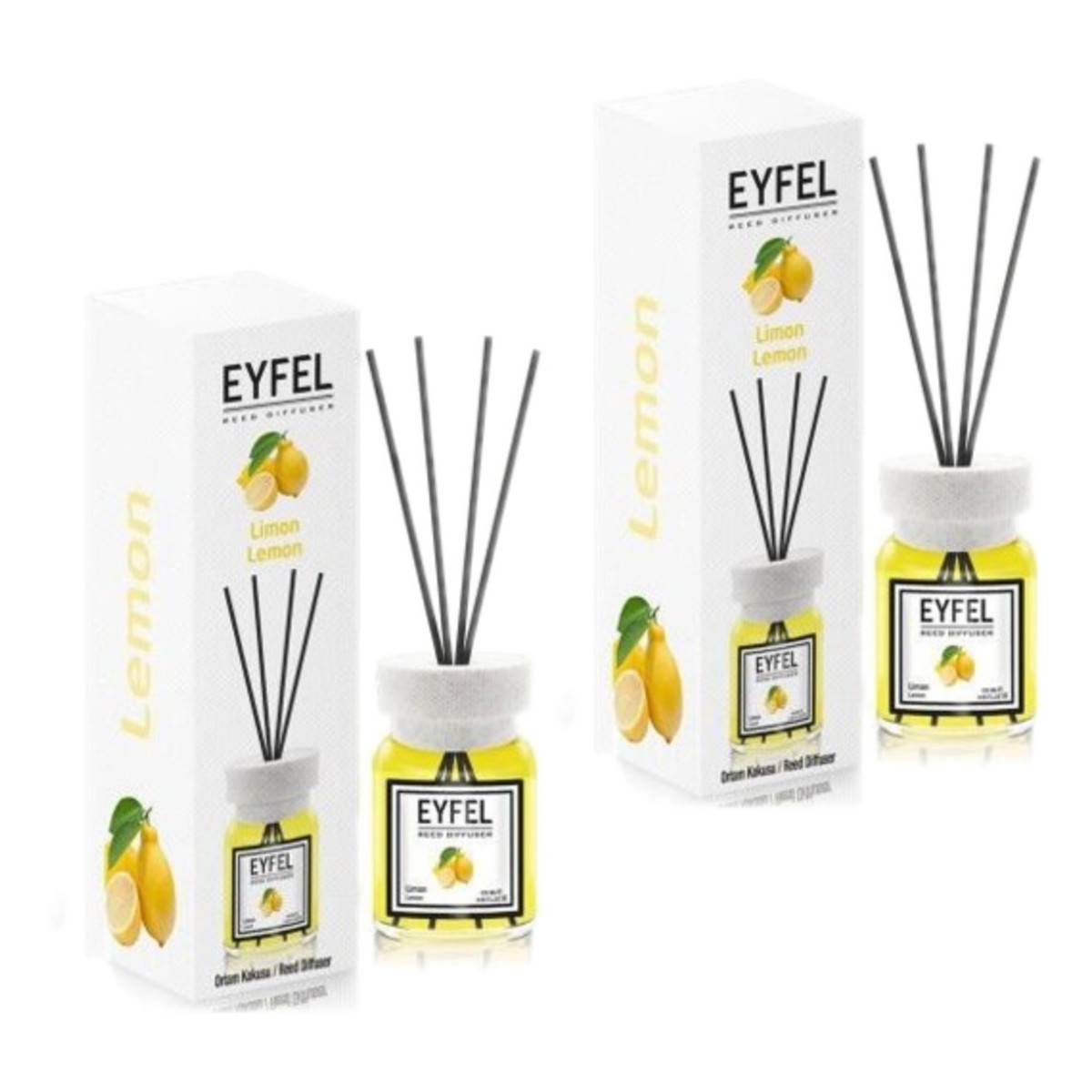 Eyfel Dyfuzor zapachowy z patyczkami Lemon 2x120ml