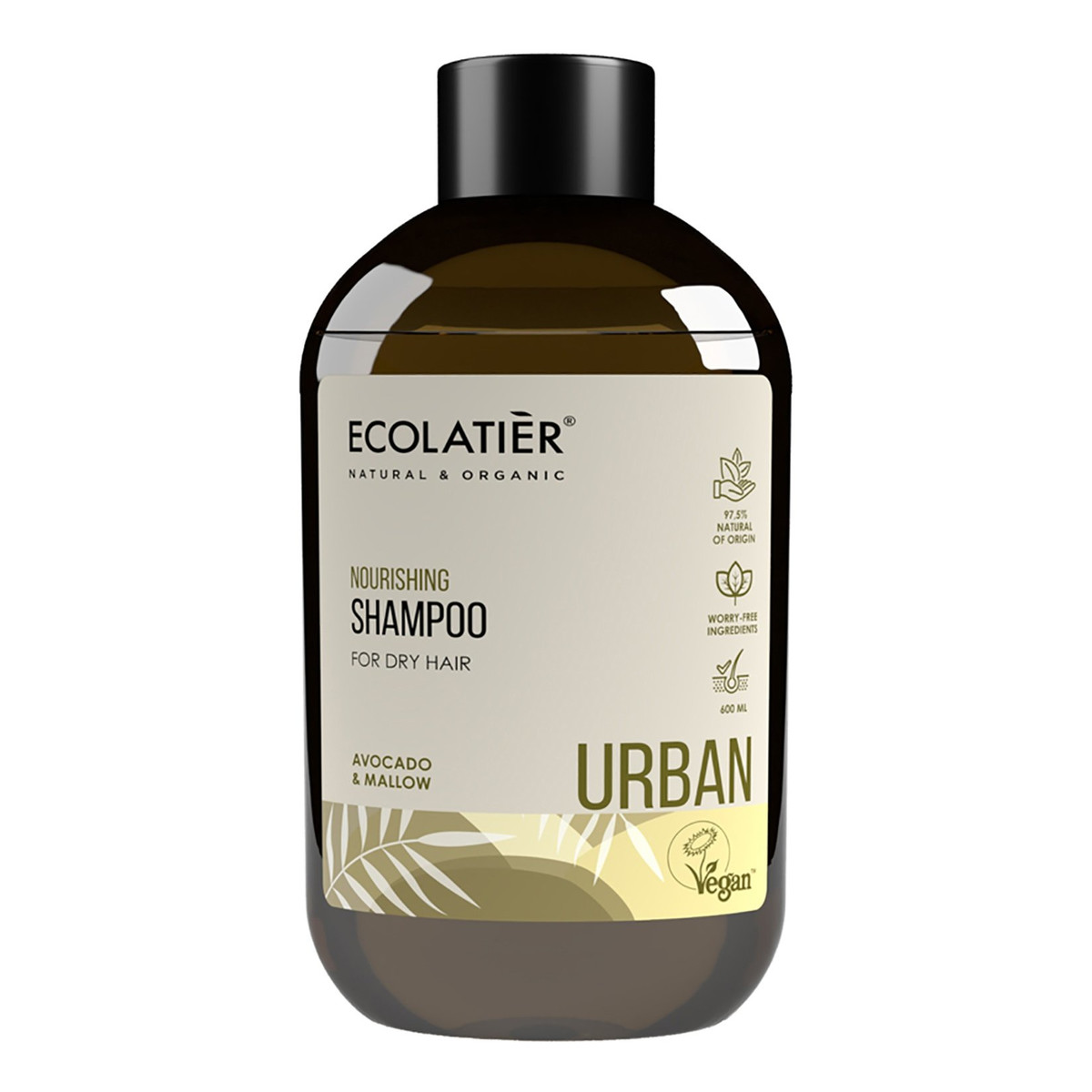 Ecolatier Szampon odżywczy do włosów suchych Avocado i Mallow 600ml