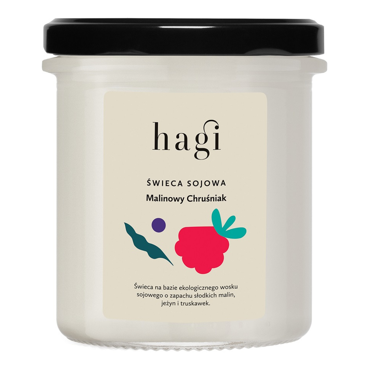 Hagi Malinowy Chruśniak Mała świeca sojowa 215ml