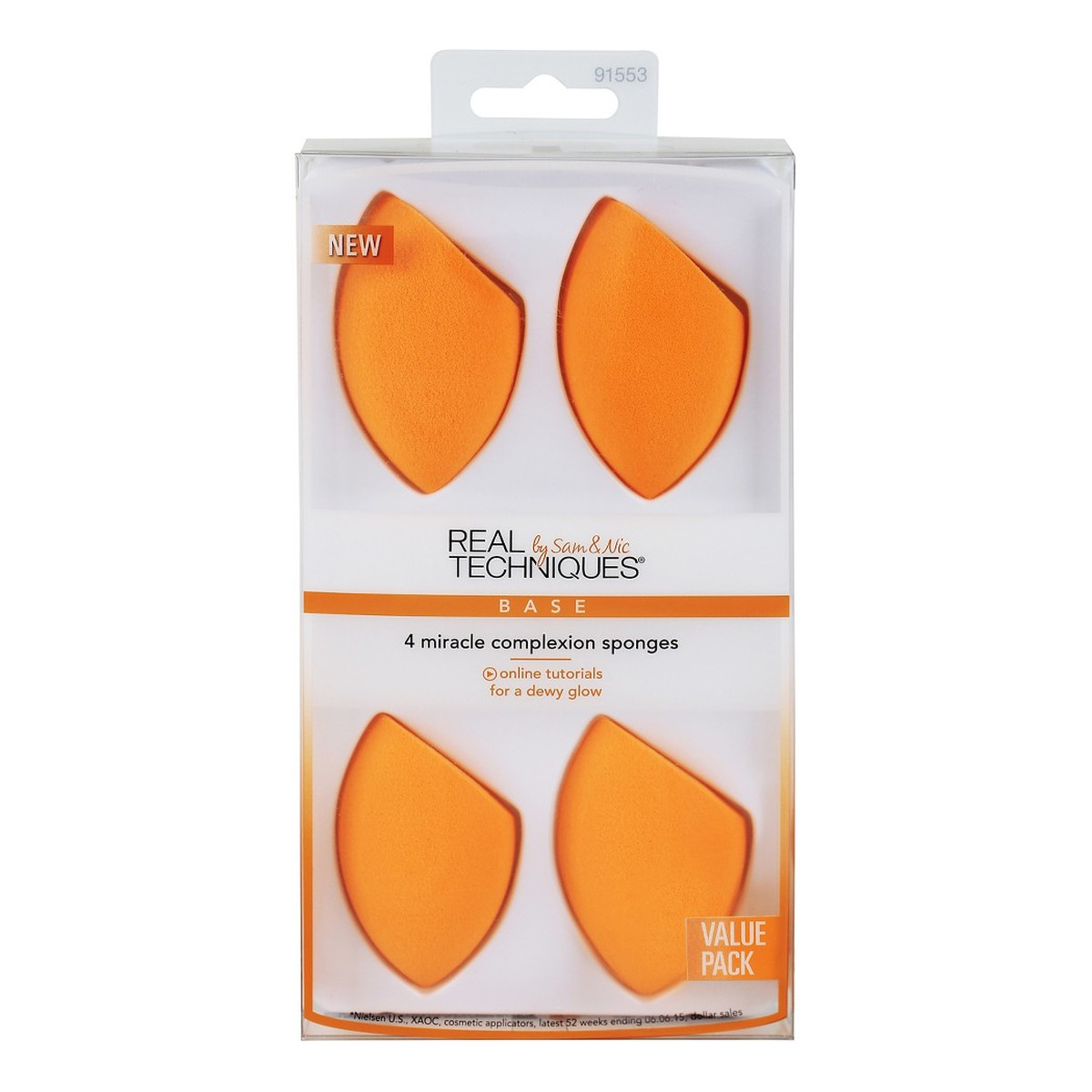 Real Techniques Gąbeczki Do Podkładu Miracle Complexion Sponge Zestaw 4 sztuk