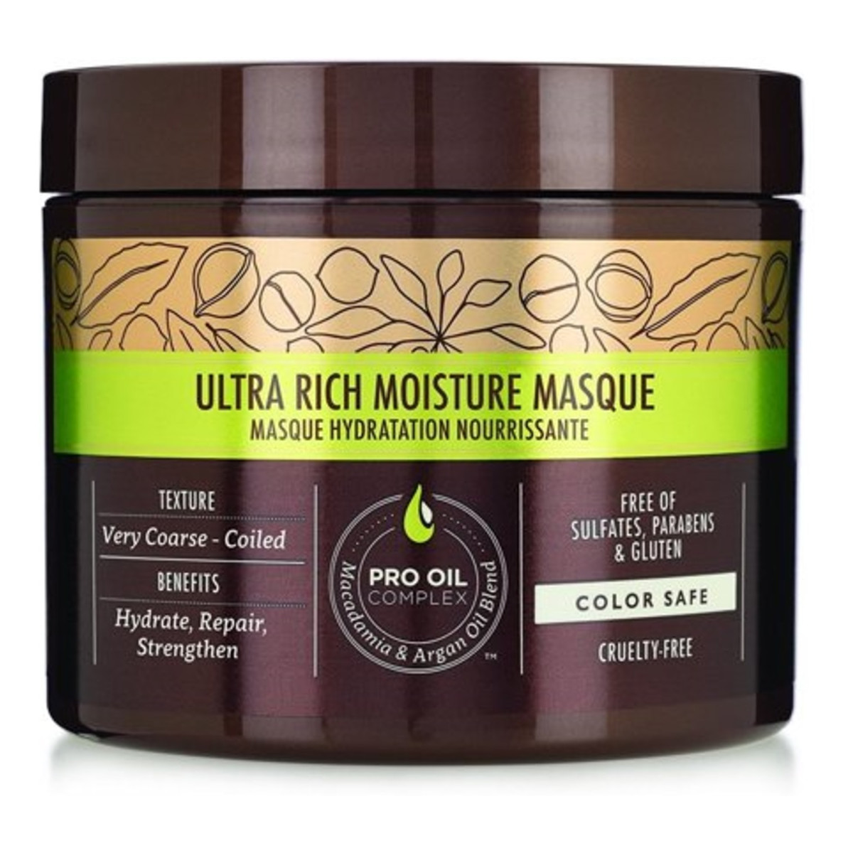 Macadamia Professional Ultra rich moisture masque nawilżająca maska do włosów grubych 60ml
