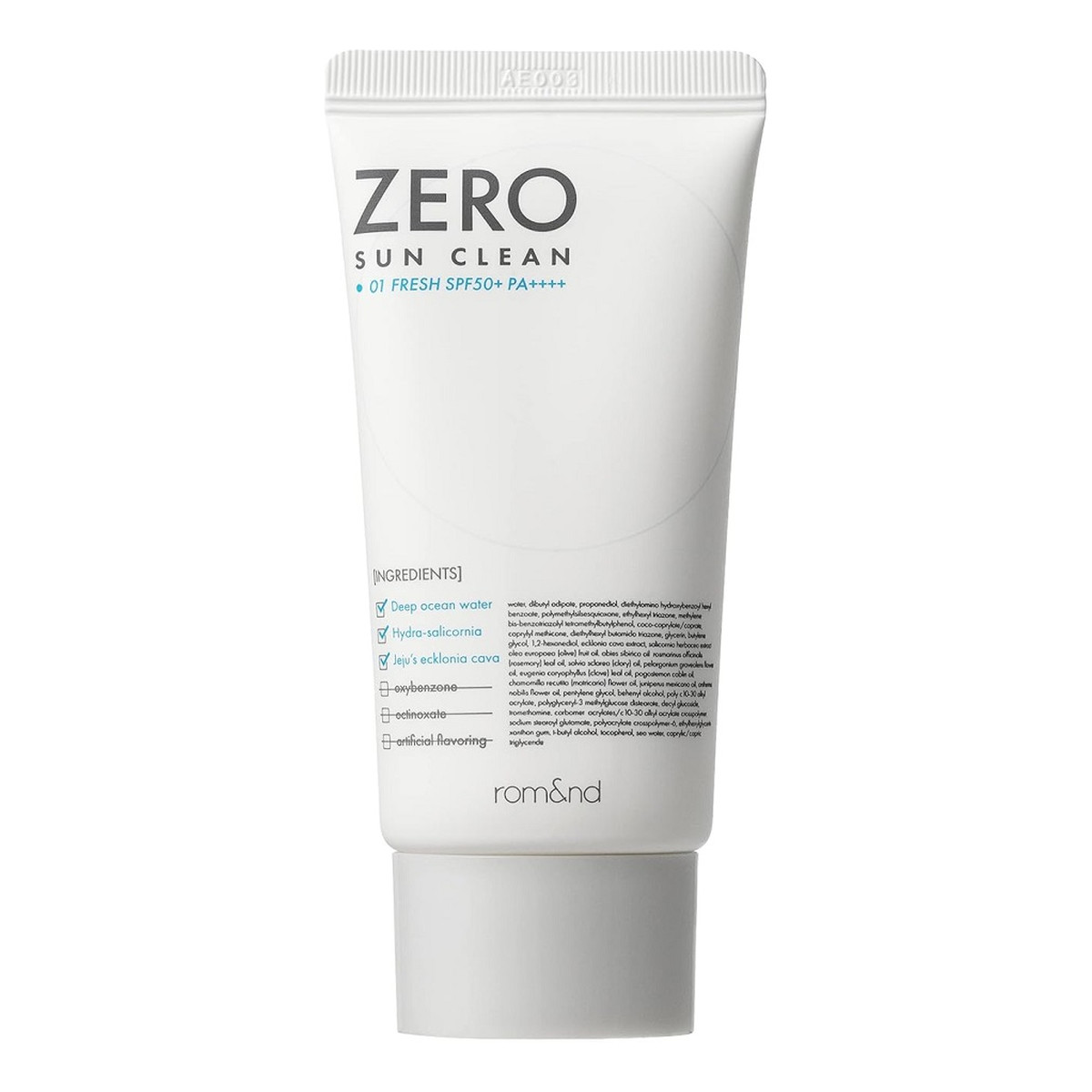 Rom&nd Zero Sun Clean Krem przeciwsłoneczny do twarzy spf50+ pa++++ 01 fresh 50ml