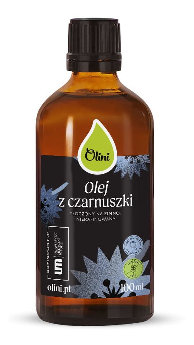Olej z czarnuszki tłoczony na zimno, nierafinowany