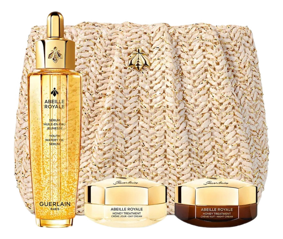 Zestaw serum do twarzy 50ml + krem na dzień 15ml + krem na noc 15ml + kosmetyczka