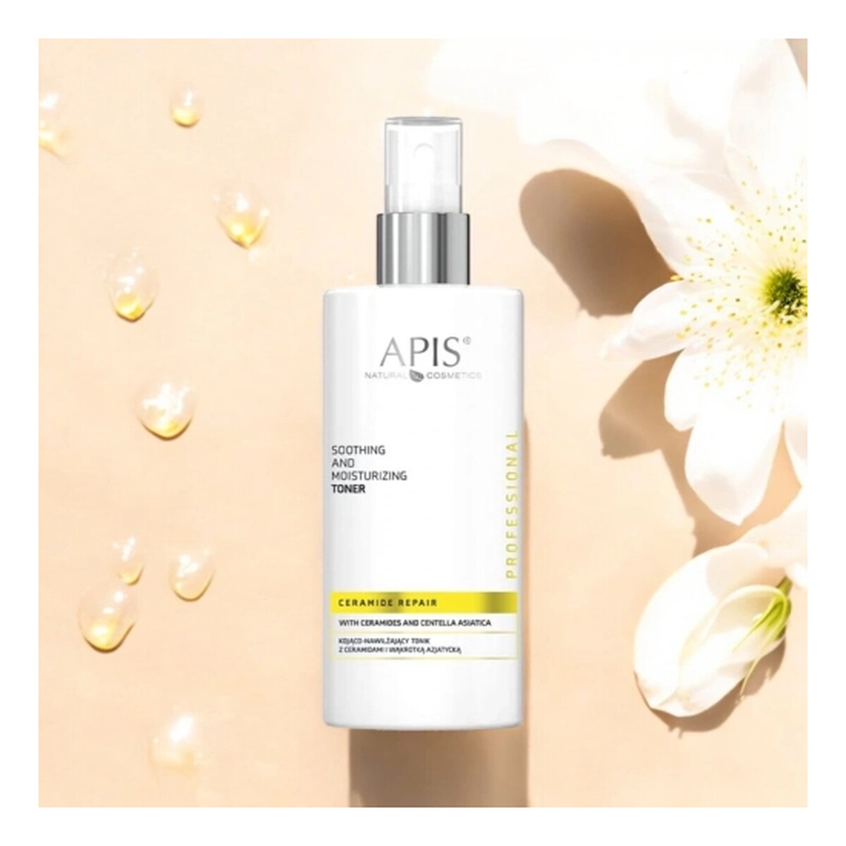 Apis Ceramide Repair kojąco-nawilżający tonik z ceramidami i wąkrotką azjatycką 300ml