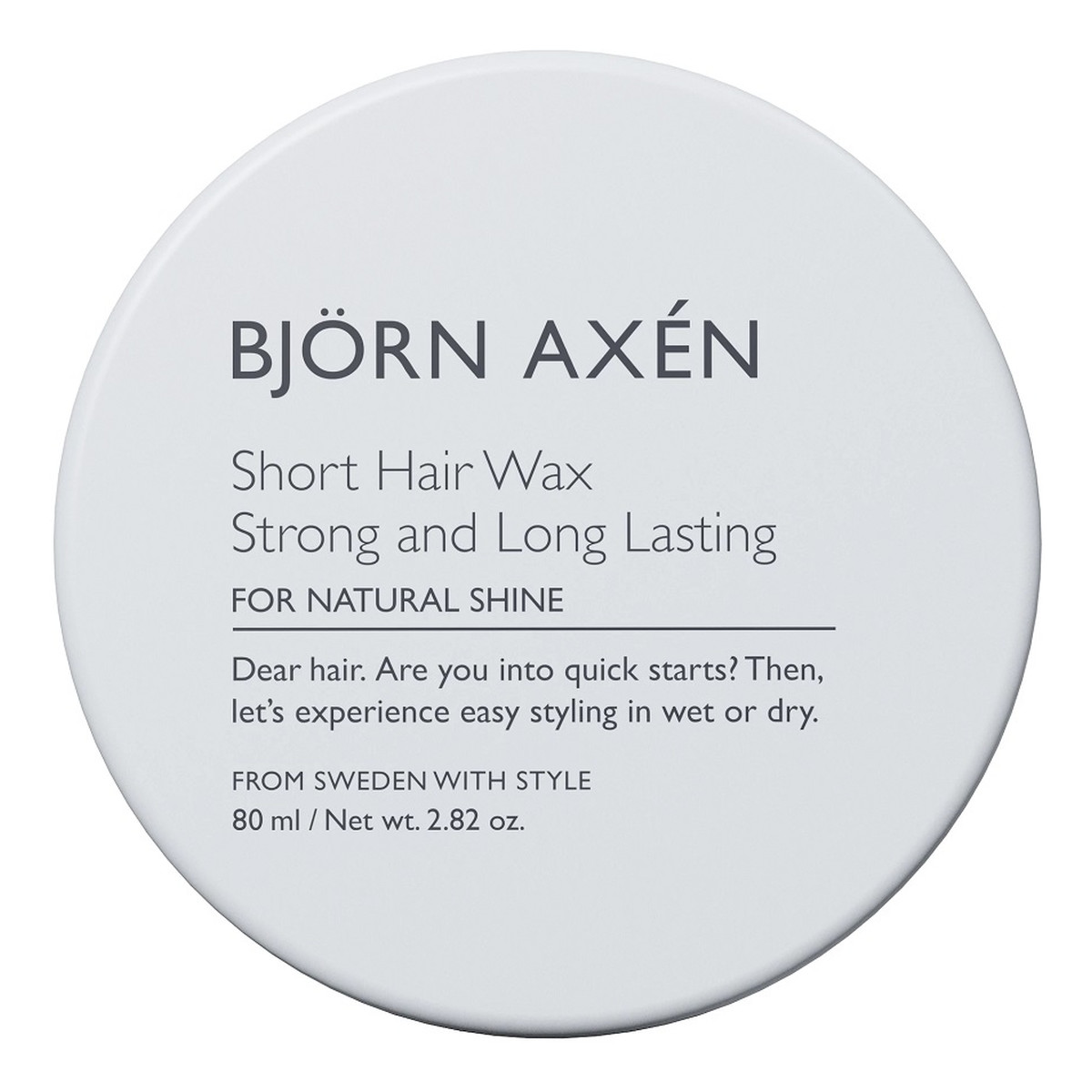 Björn Axén Short hair wax mocno utrwalający wosk do włosów 80ml