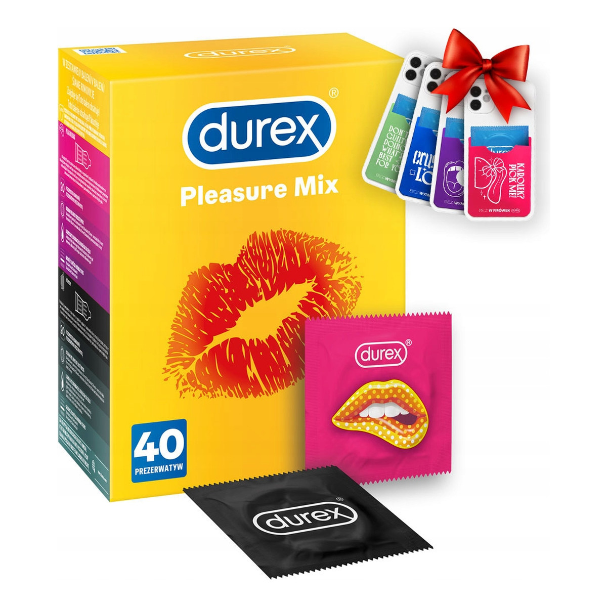 Durex Pleasure Surprise Mix Prezerwatywy mix 40szt.