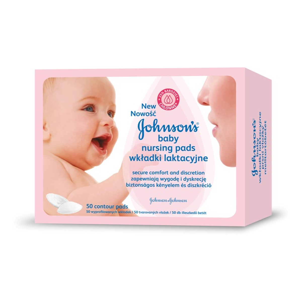Johnson & Johnson Baby Wkładki Laktacyjne 50szt.