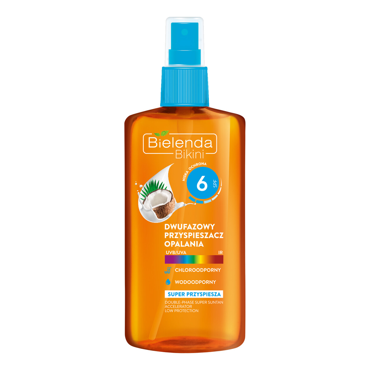 Bielenda Bikini PRZYSPIESZACZ OPALANIA SPF 6 DWUFAZOWY 150ml