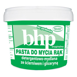 Pasta do mycia rąk detergentowa-mydlana ze ścierniwem i gliceryną