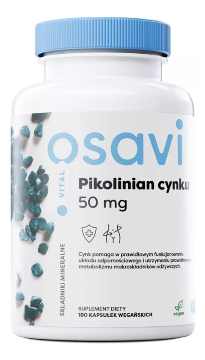 Pikolinian cynku 50mg suplement diety 180 kapsułek