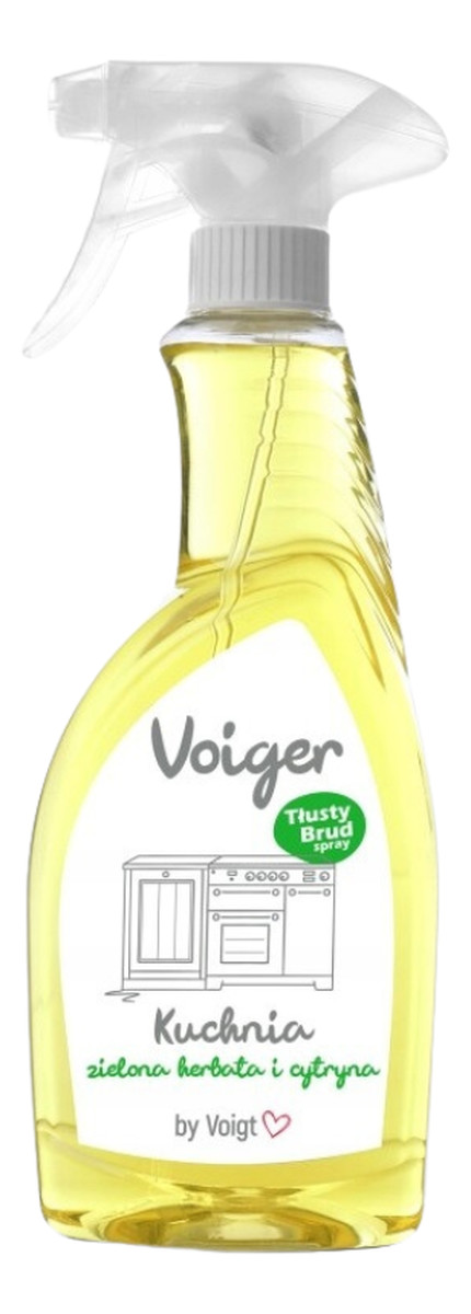 Odtłuszczacz w sprayu zielona herbata i cytryna zabrudzenia