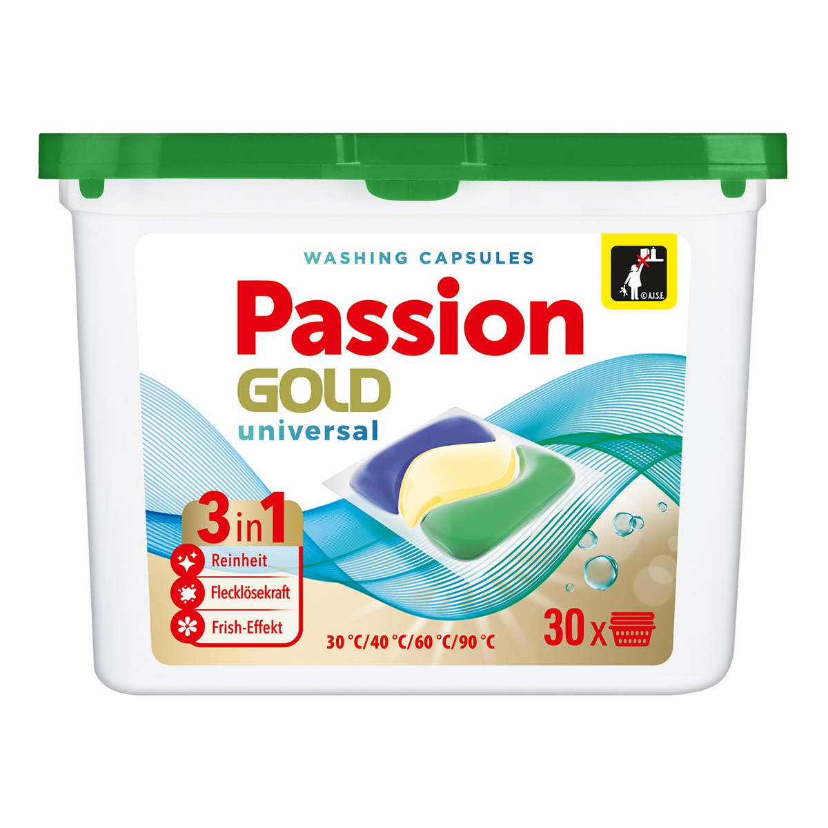 Passion Gold Kapsułki do prania 3w1 30szt. - Uniwersalne