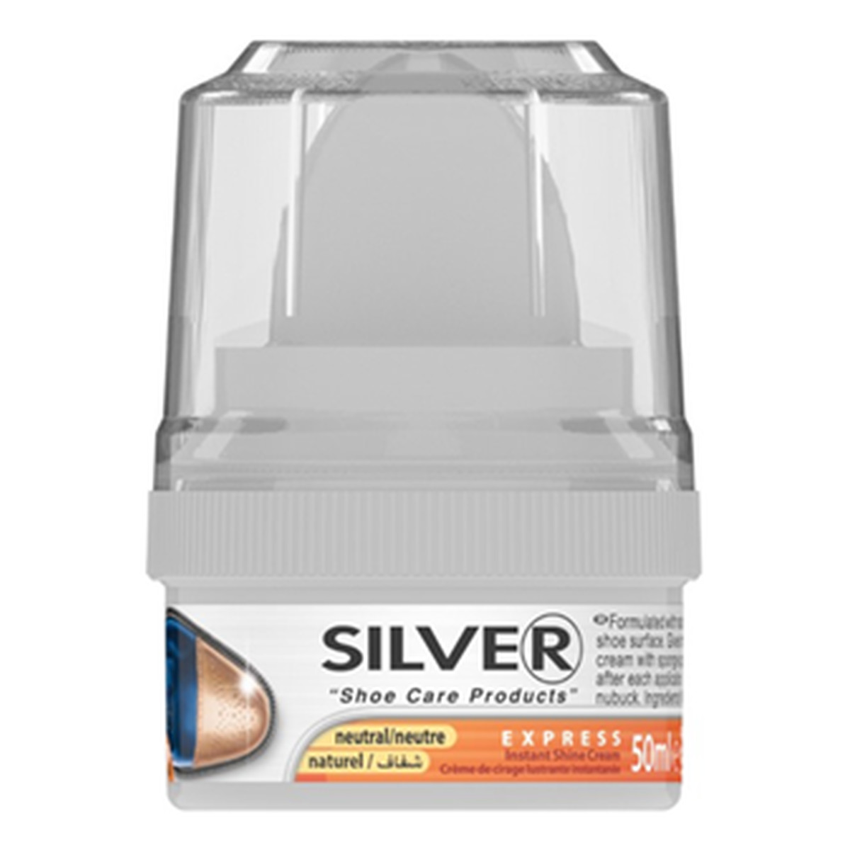 Silver Pasta do obuwia z gąbką 50ml