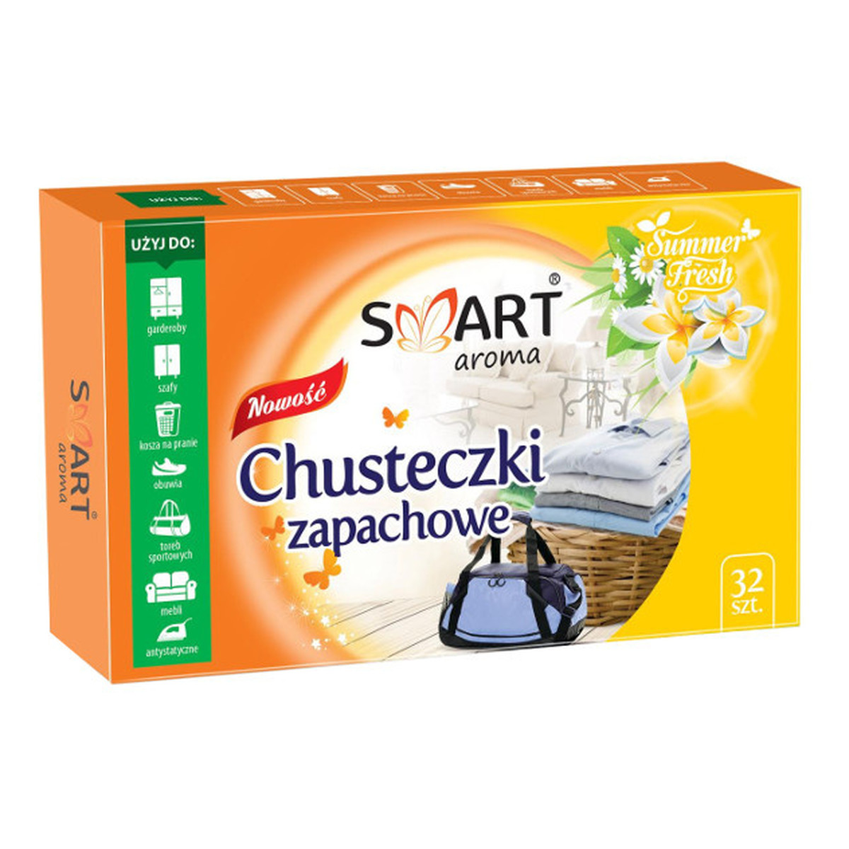 Smart Aroma Summer Fresh chusteczki zapachowe 32szt