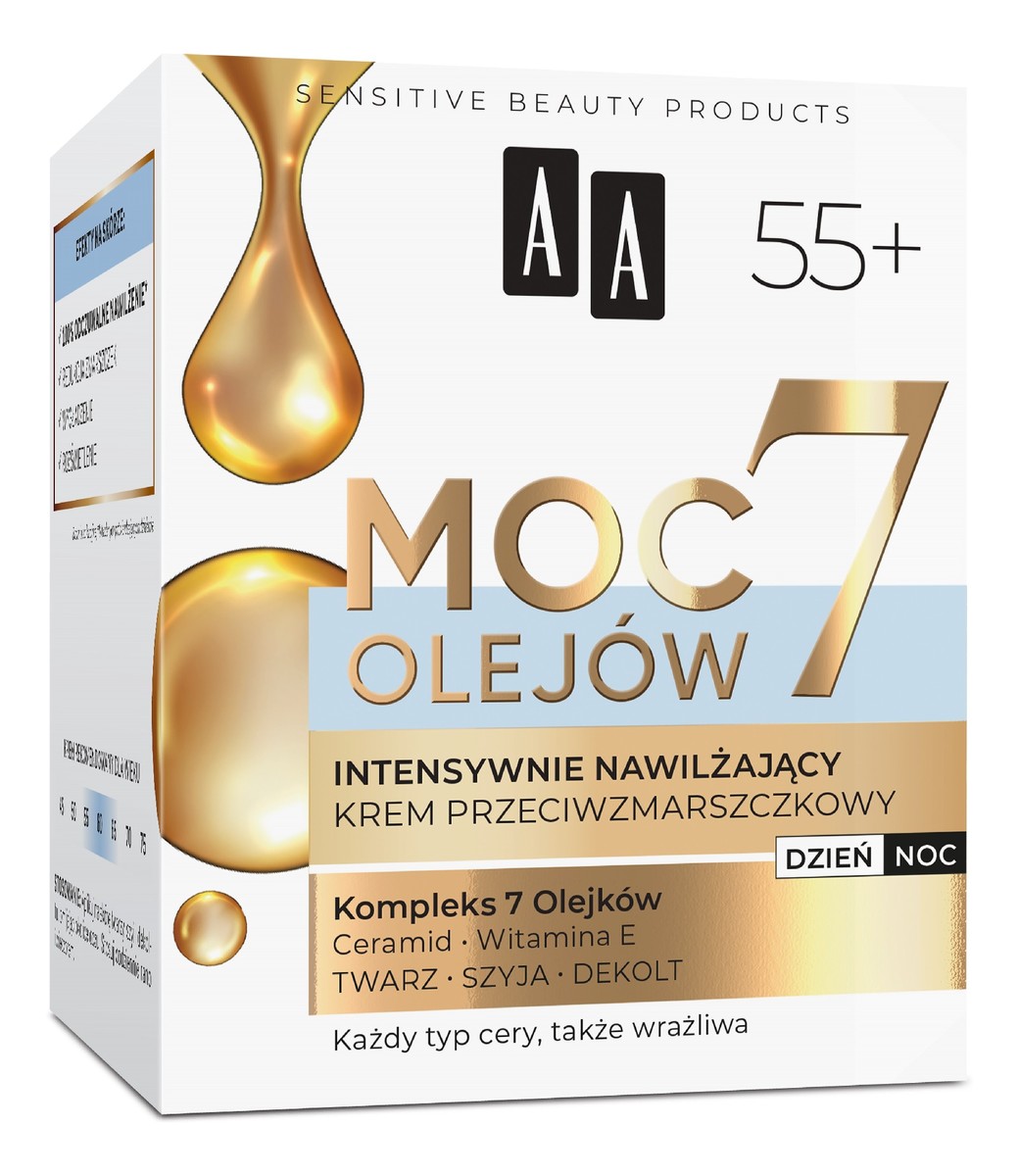 55+ Krem przeciwzmarszczkowy Intensywnie nawilżający